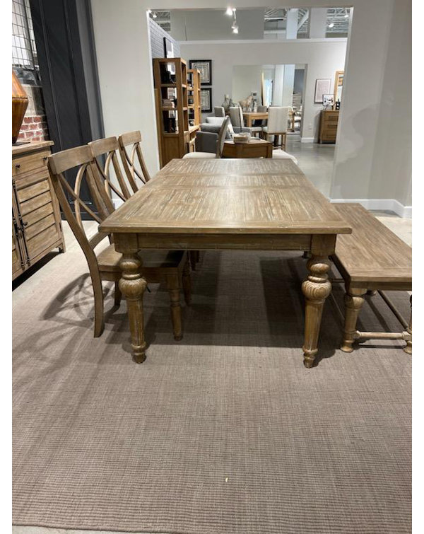 Sand & Stable Bauer Extendable Pine Dining Table & Reviews | Wayfair